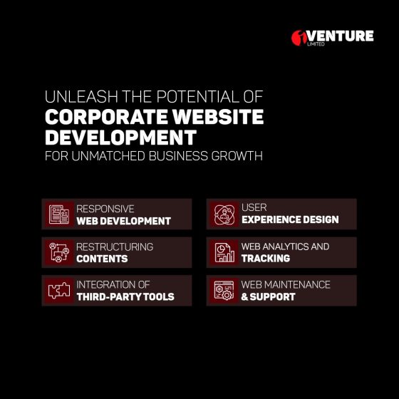 Our Corporate Website Development Service, corporate website development, iventurebd.com